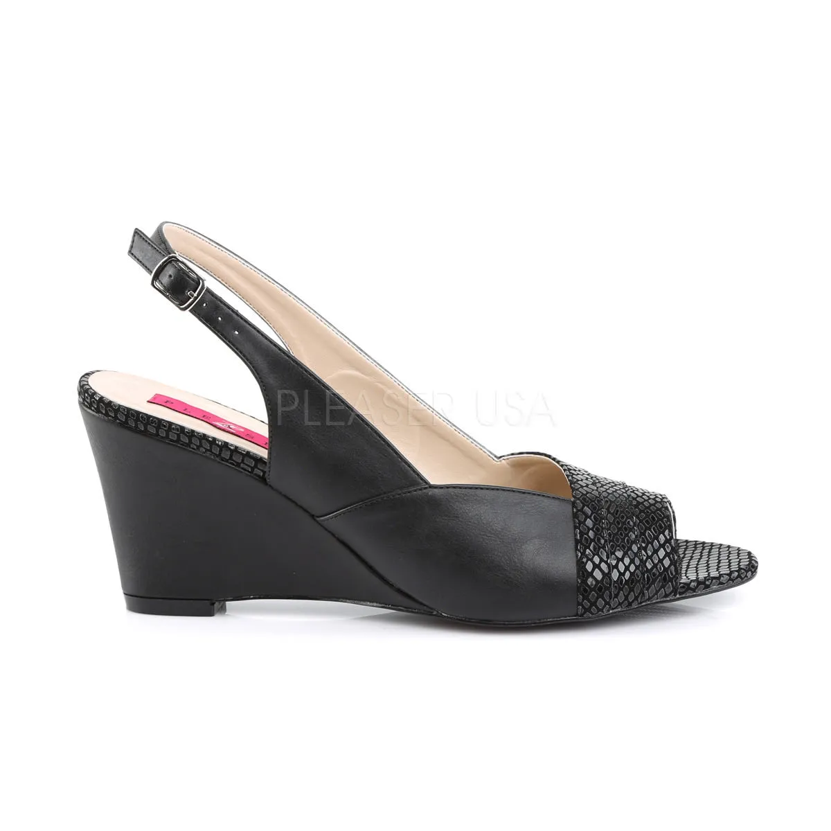 3 Inch Heel KIMBERLY-01SP Black Pu