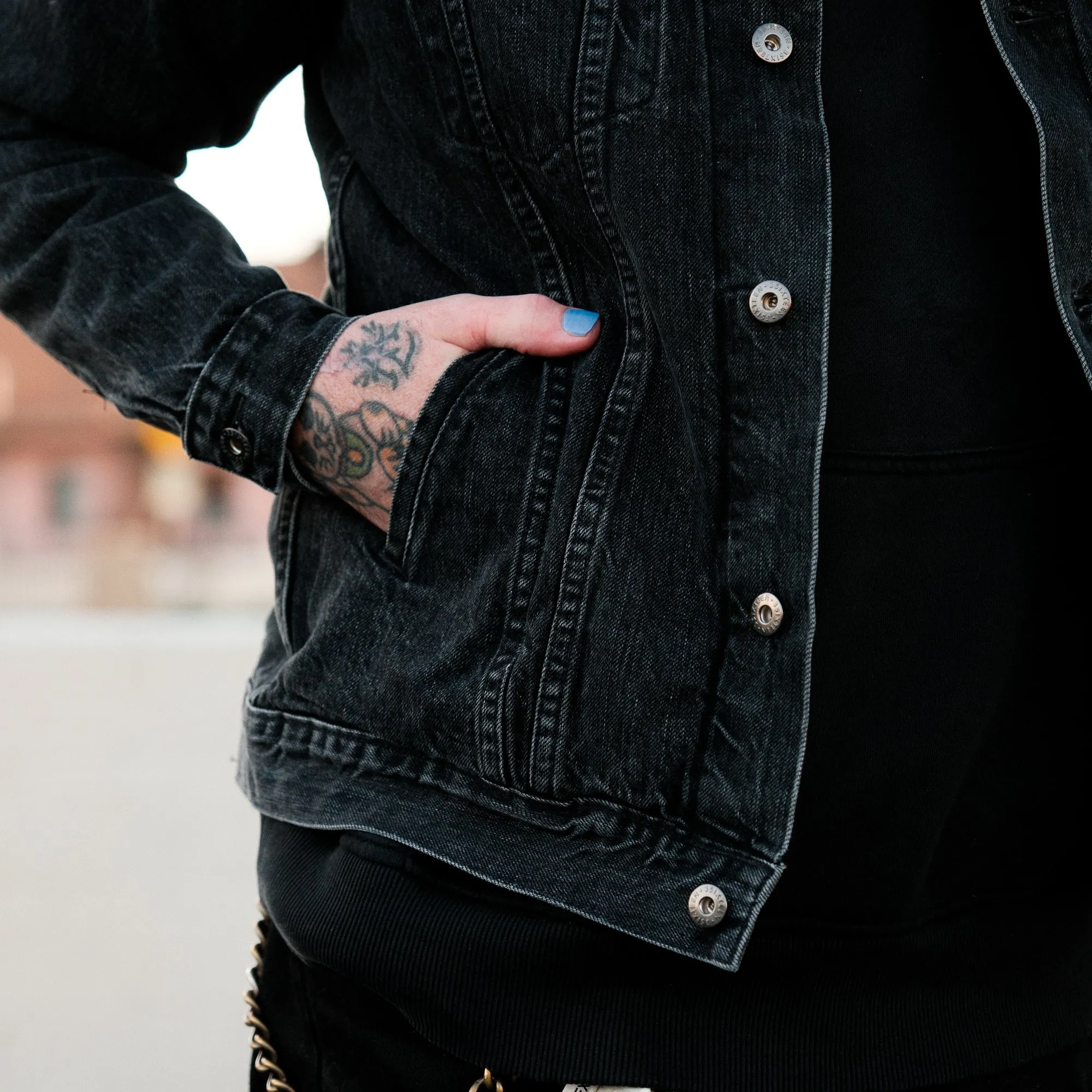 3sixteen Type 3s Washed Denim Jacket - Vintage-Inspired, Classic Fit, Premium Quality