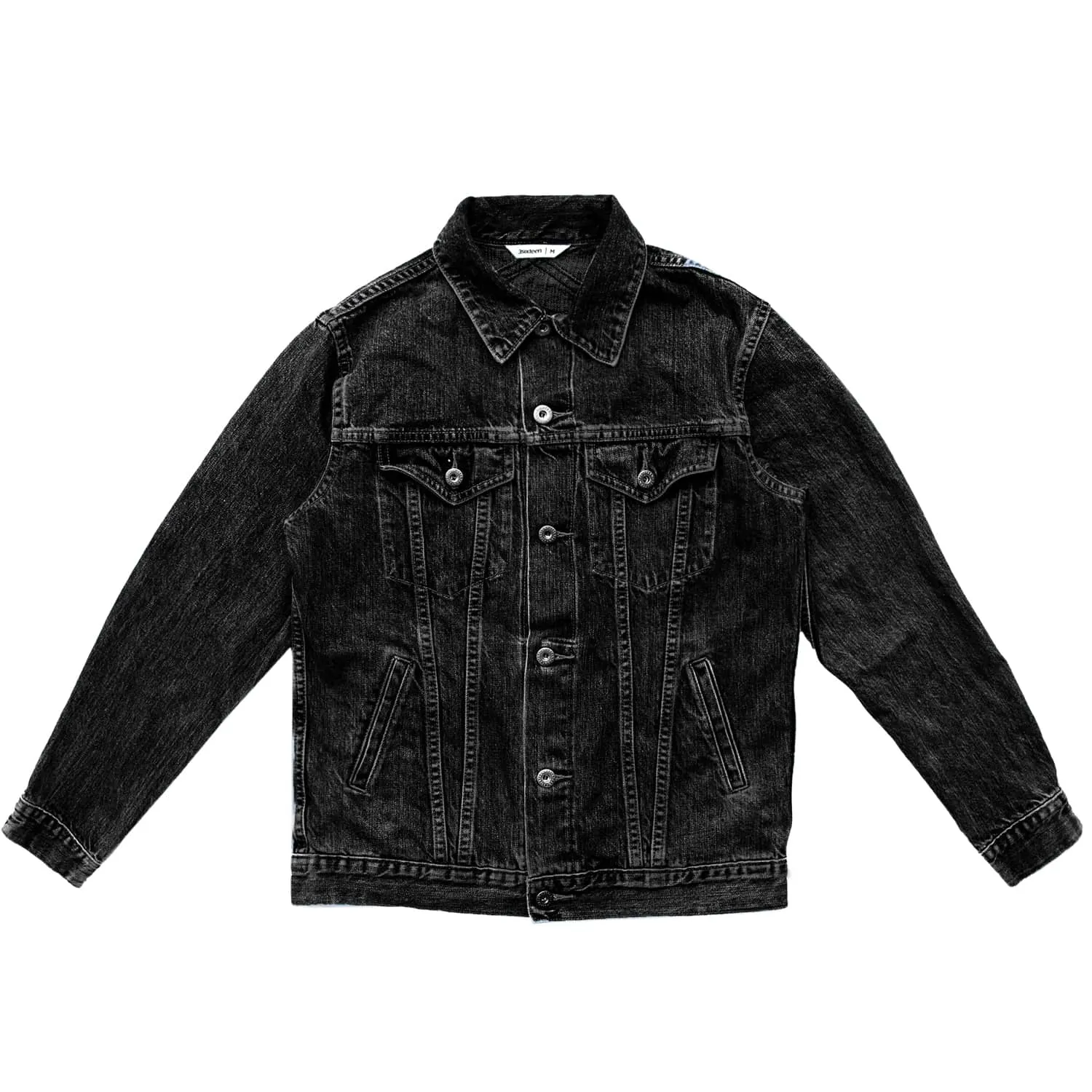 3sixteen Type 3s Washed Denim Jacket - Vintage-Inspired, Classic Fit, Premium Quality