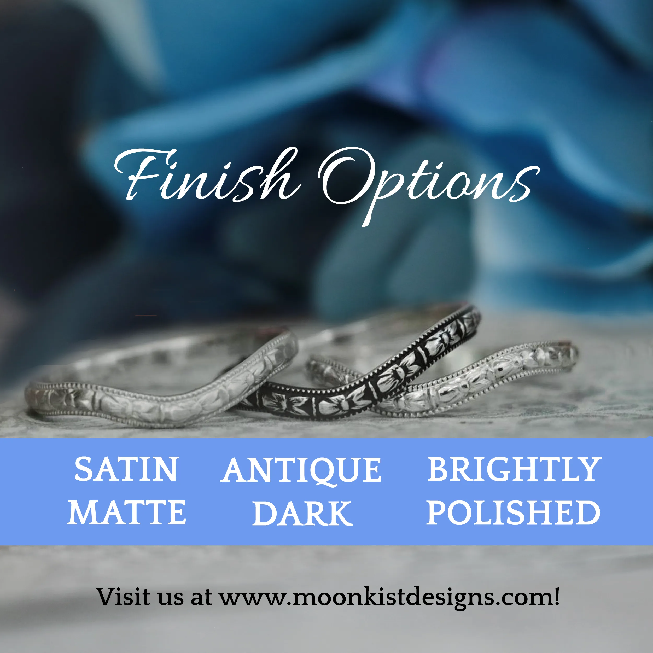 4mm Hand Engraved Comfort Fit Wedding Ring for Men or Women | Moonkist Designs