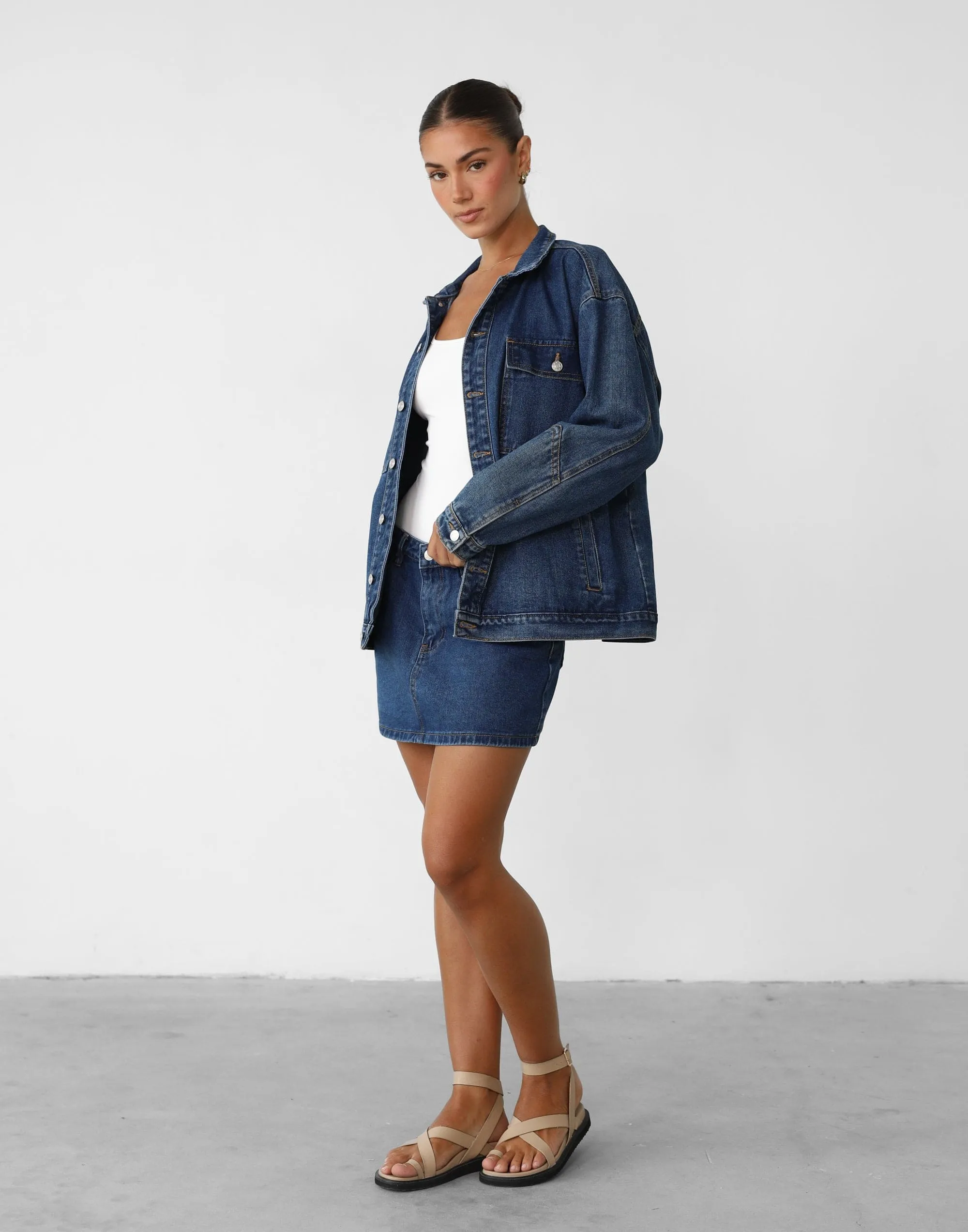 Adrian Denim Jacket (Dark Denim)