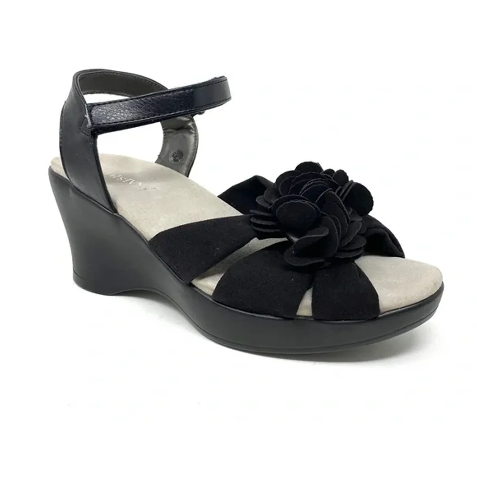 Akaishi Hana Wedge Sandal (Women) - Black