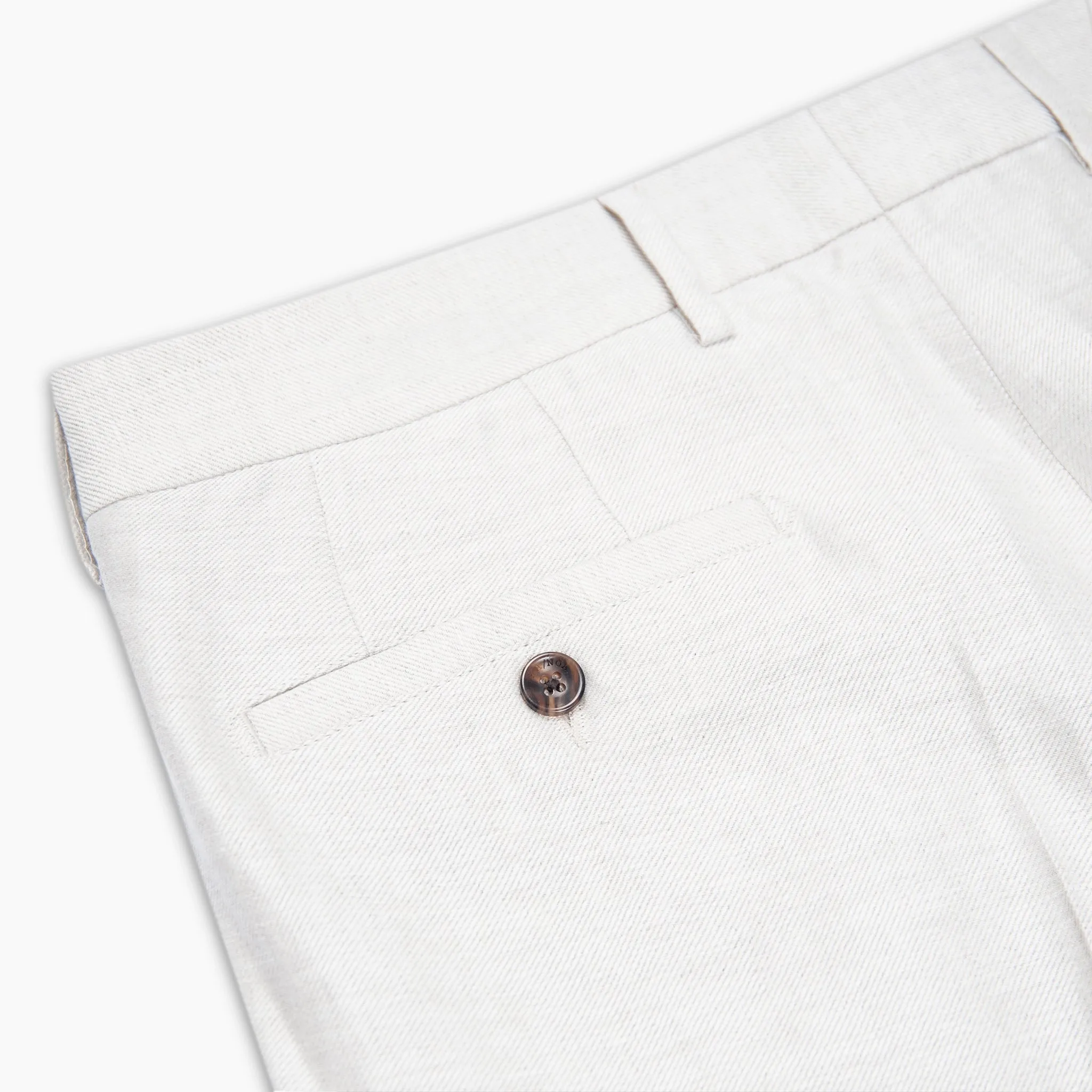 Alain Ceremony Pleated Chino Pants Twill Linen