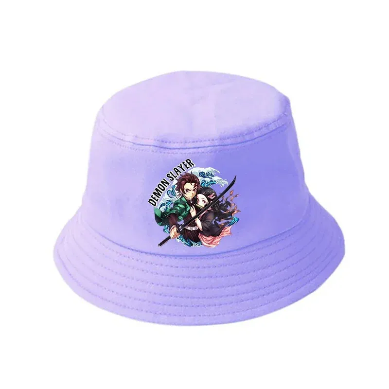 Anime Summer Hat Kamado Nezuko Panama bob bucket hat