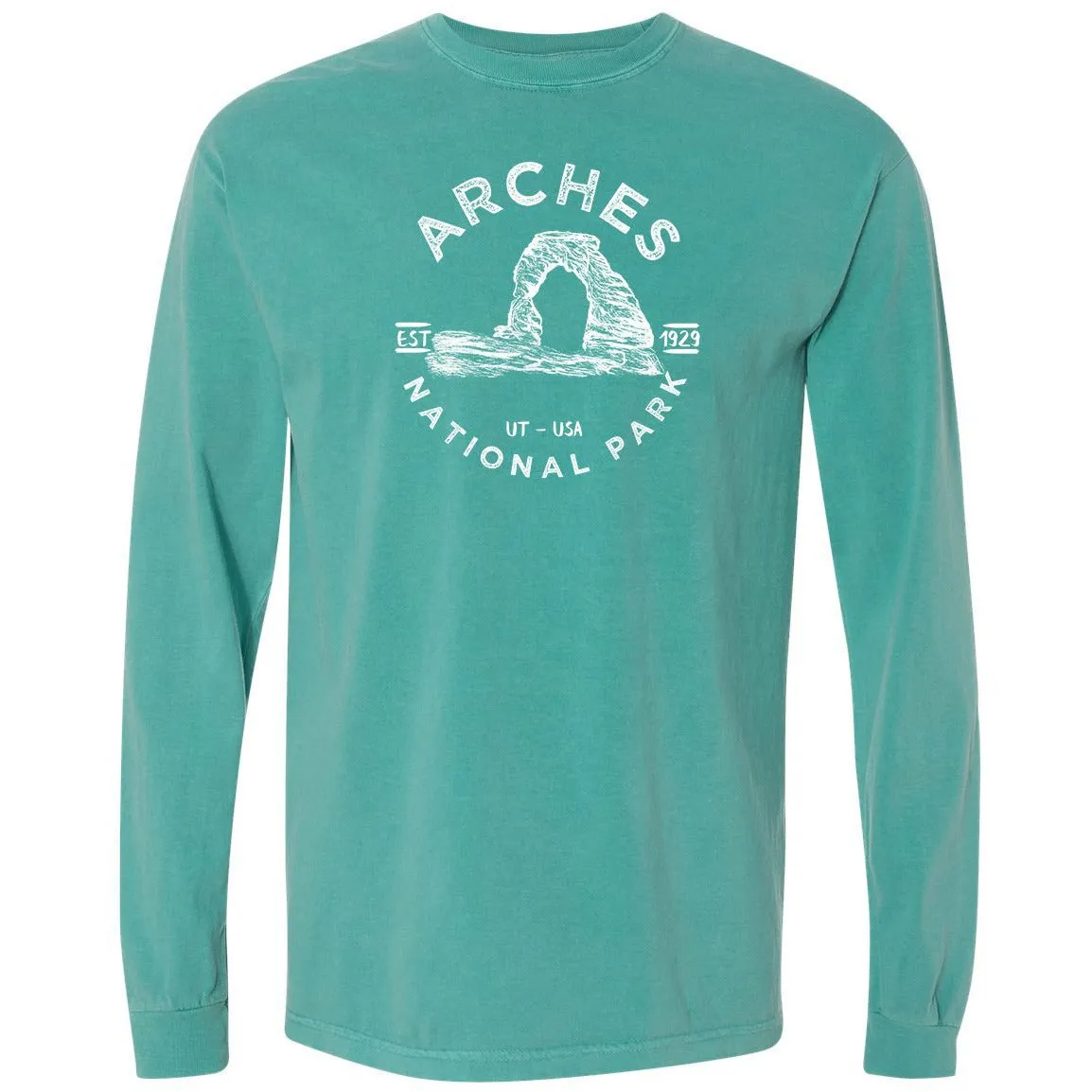 Arches National Park Comfort Colors Long Sleeve T Shirt