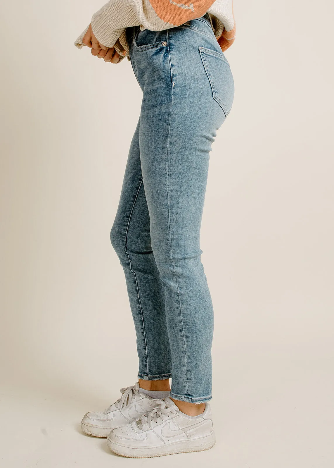 Audrey Midi Rise Skinny Denim - Hayes