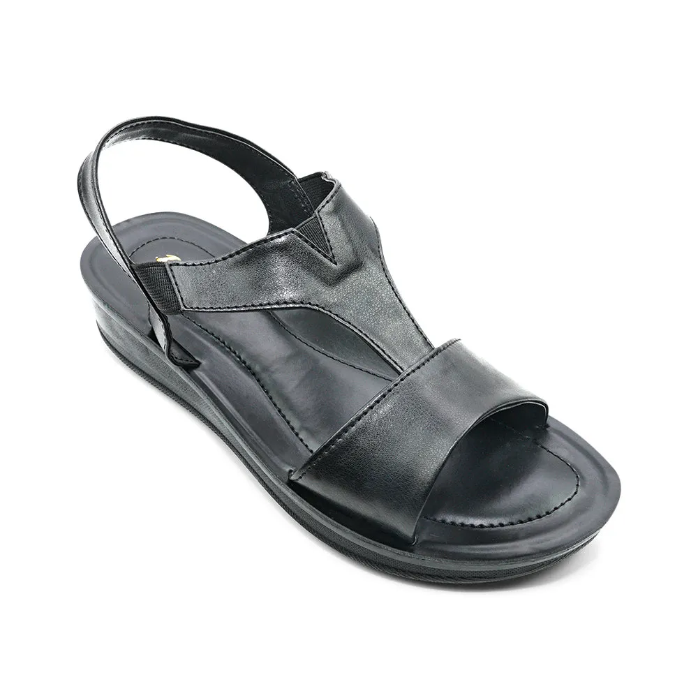 Bata Light & Easy Valentino Black Belt Sandal for Women