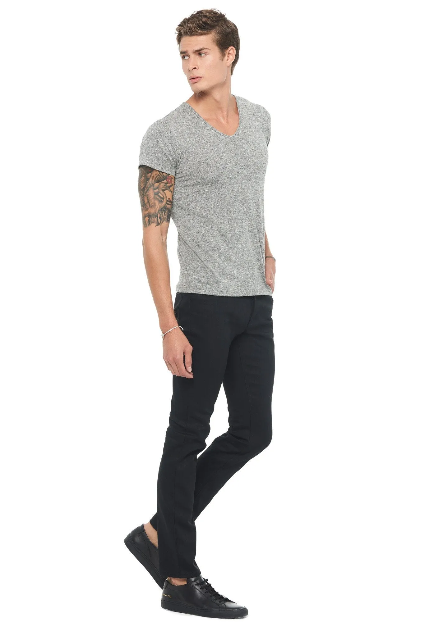 Men's Novelty Texture V-neck