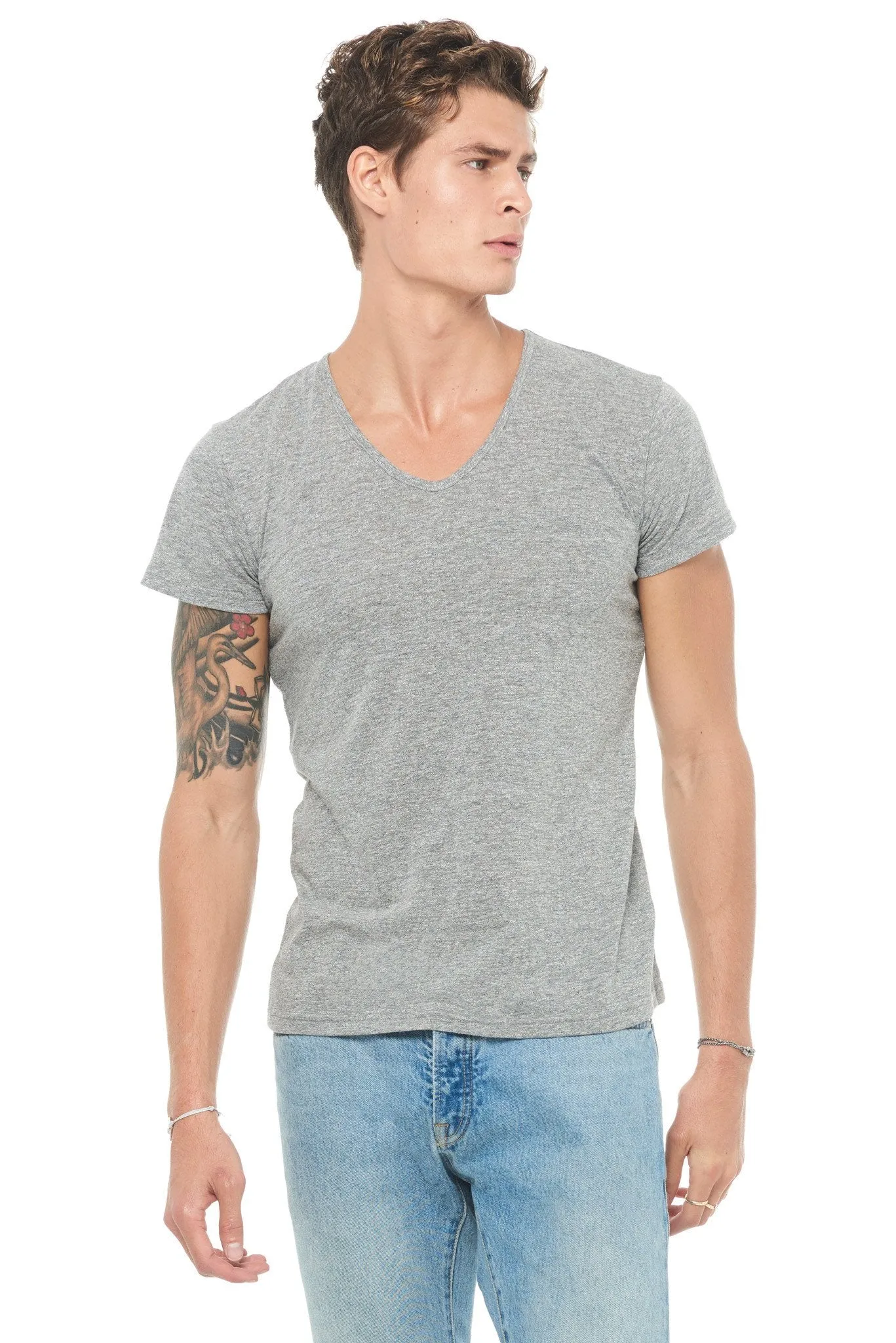 Men's Novelty Texture V-neck