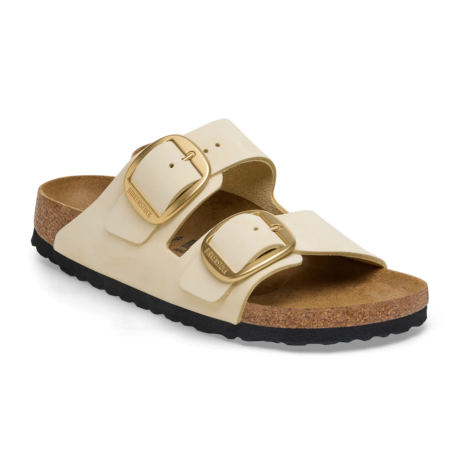 Birkenstock Arizona Big Buckle Slide Sandal (Women) - Ecru Nubuck