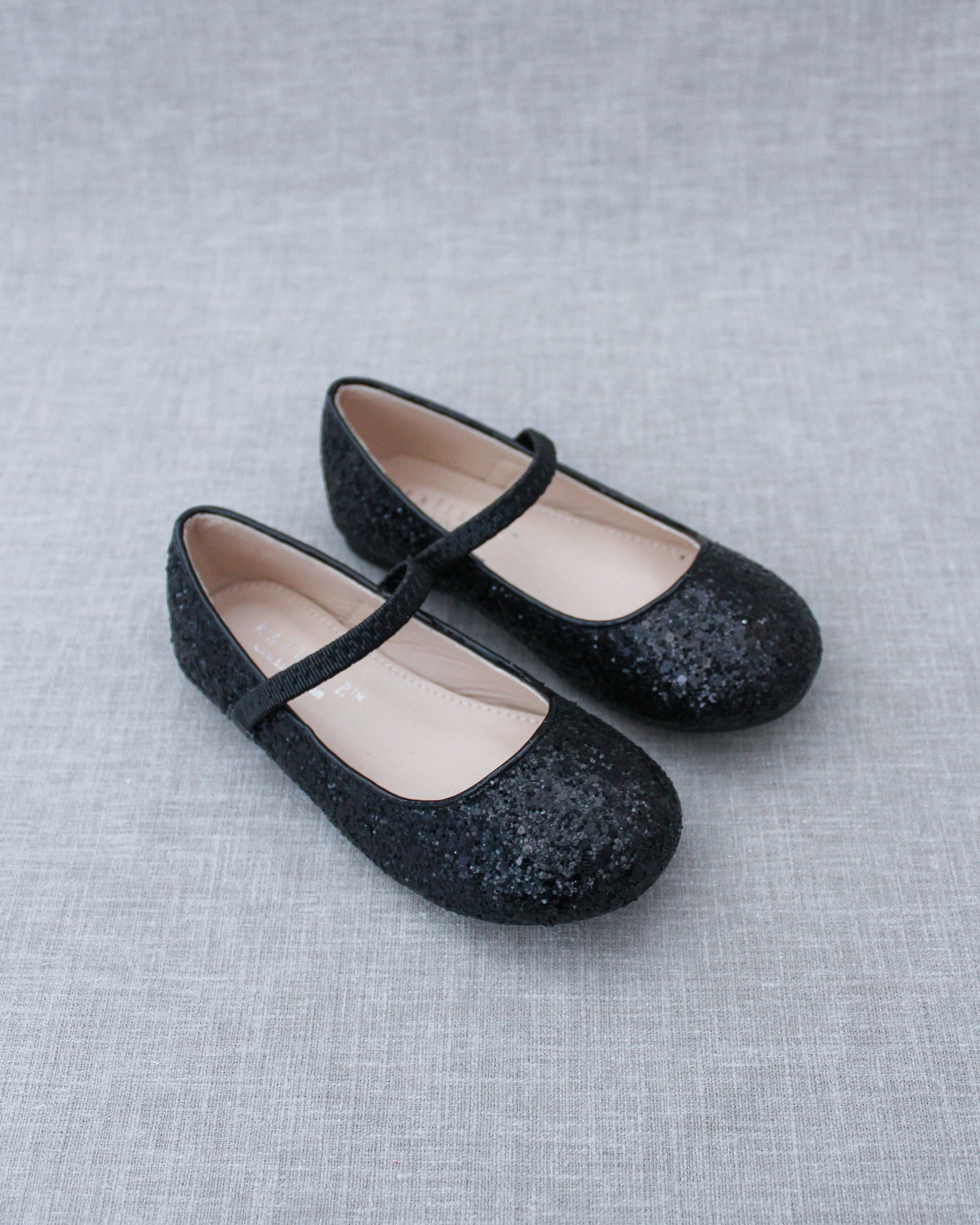 Black Rock Glitter Mary Jane Ballet Flats