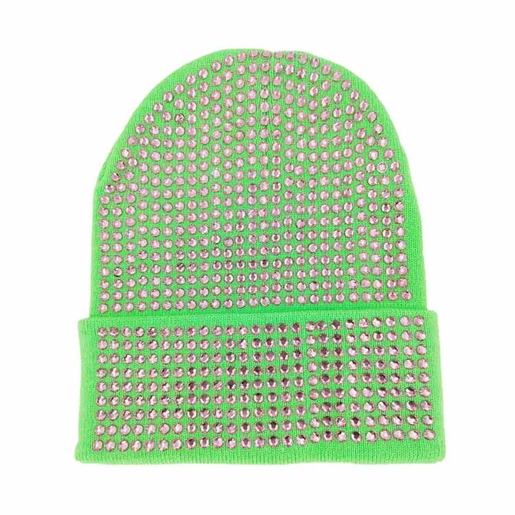 Bling Studded Beanie Hat