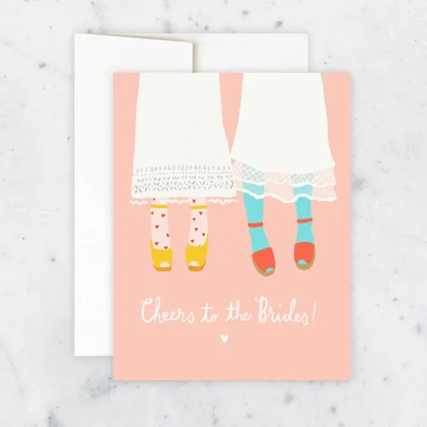 Bride & Bride Dresses Card