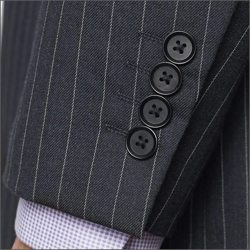 Brook Taverner Epsom Grey Pinstripe Super 110's Suit***