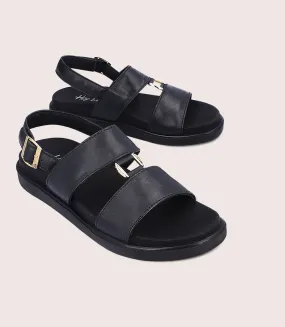 BW1585-BLACK-Women Comfort Sandal