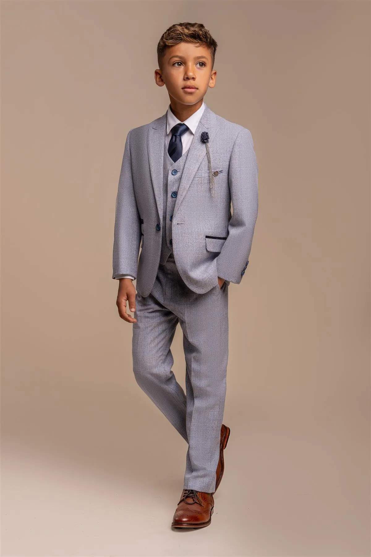 Caridi Sky Boys Three Piece Suit