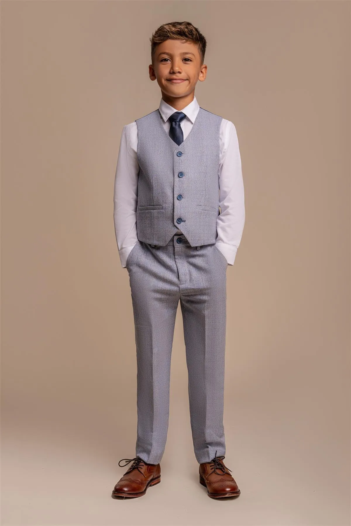 Caridi Sky Boys Three Piece Suit