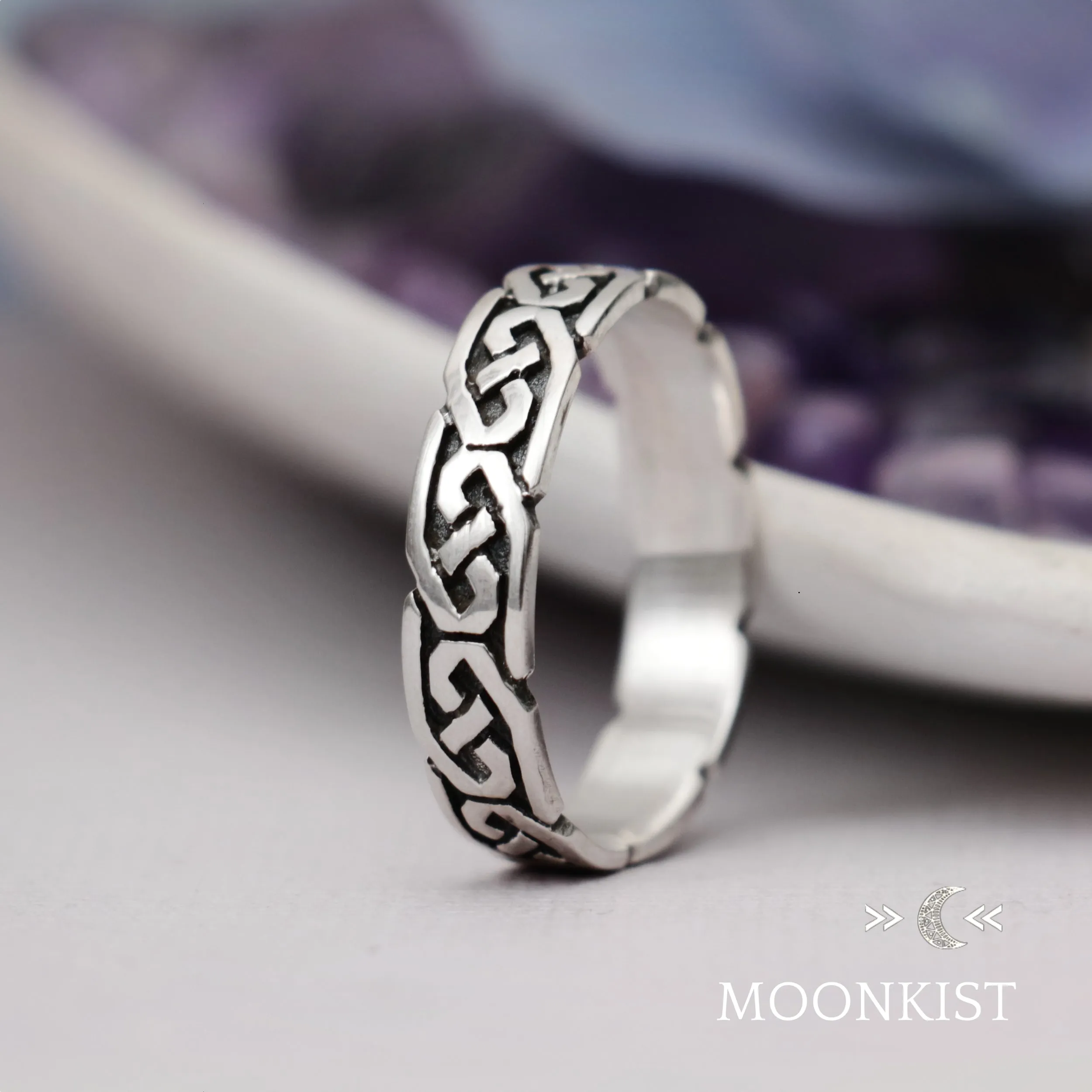 Celtic Love Knot Wedding Band | Moonkist Designs