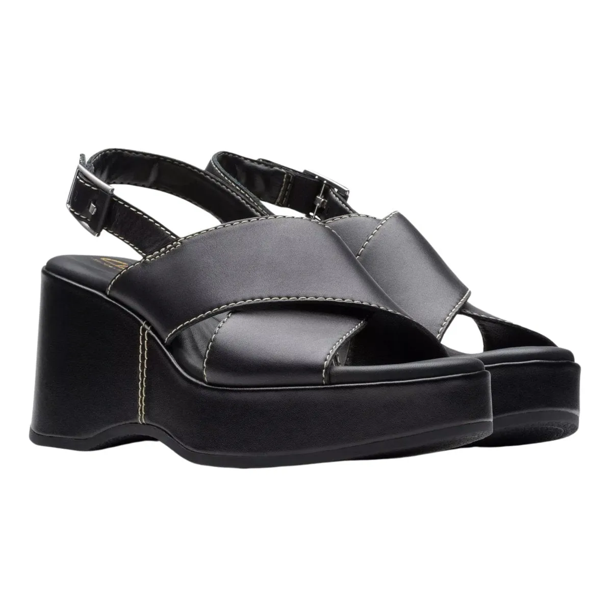 Clarks Women's Manon Wish Black Leather