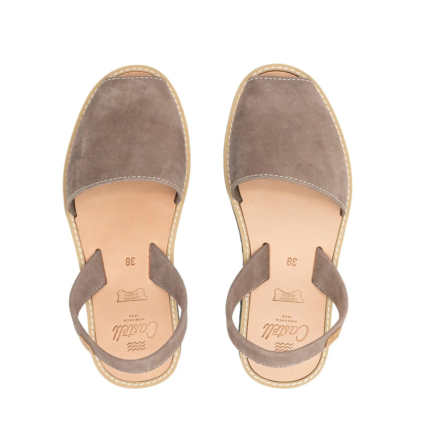 Classic Leather Sandal For Women - Madona 1056 Nobuck