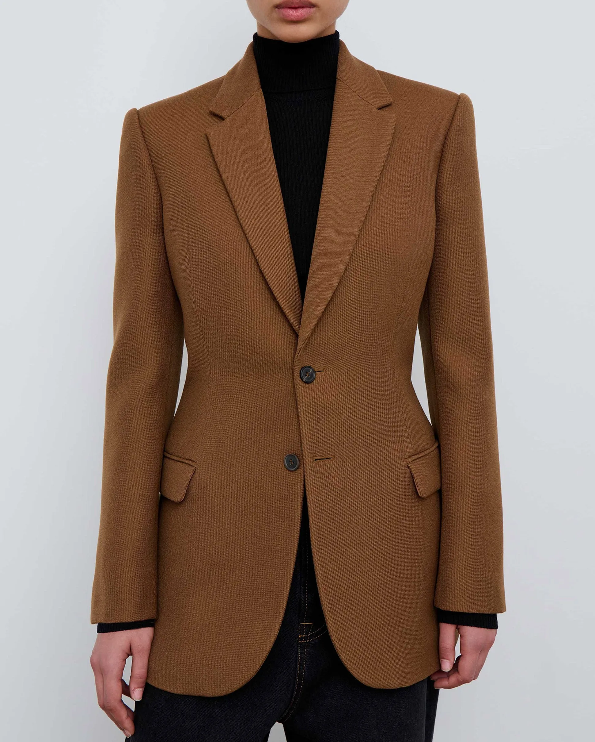 CONTOUR BLAZER / BROWN