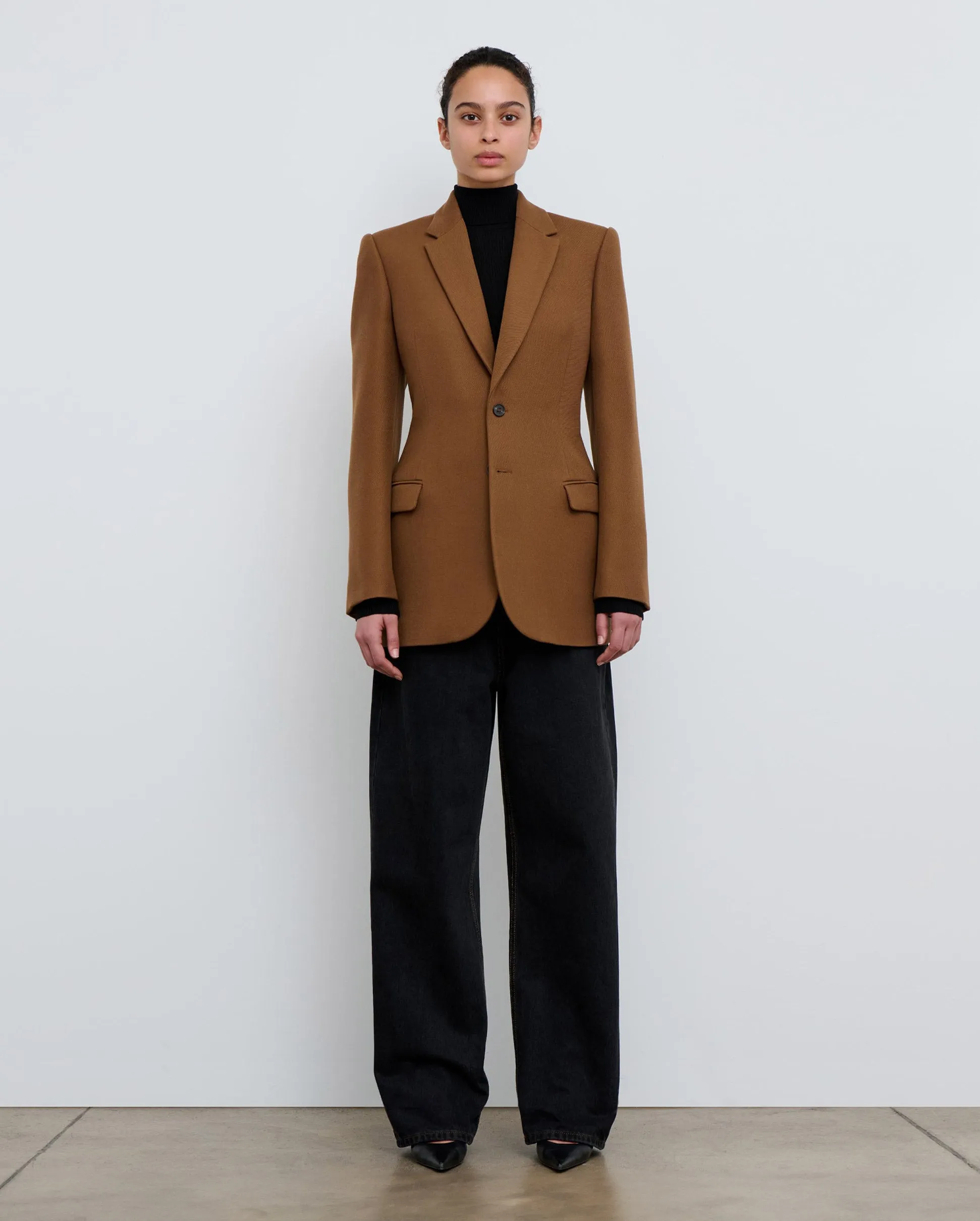 CONTOUR BLAZER / BROWN