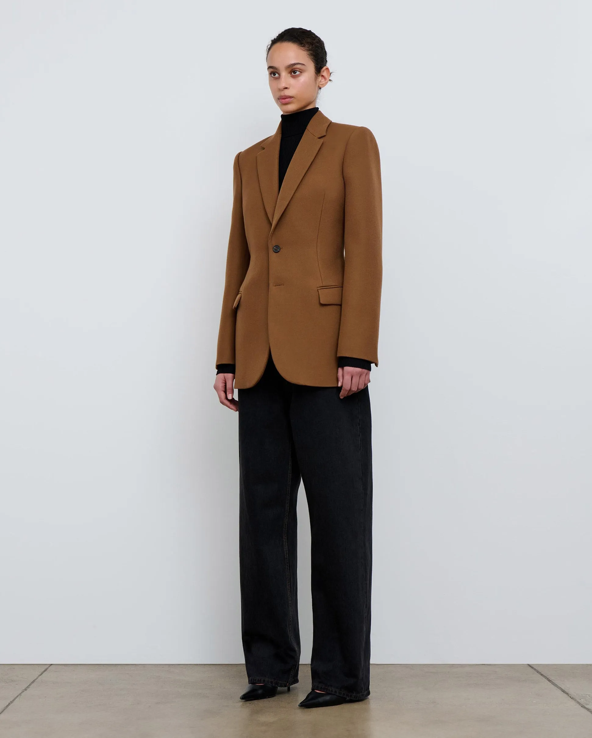 CONTOUR BLAZER / BROWN