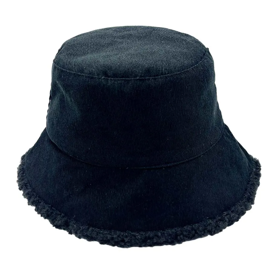 Corduroy Sherpa Bucket Hat