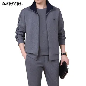 Cotton Sportwear Suit Spring/fall Men Fitness Comfortable Tracksuit