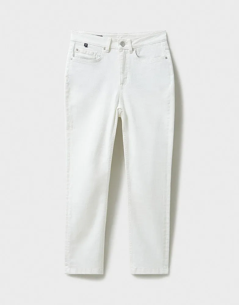 Crew Clothing - Cropped Jeans - White