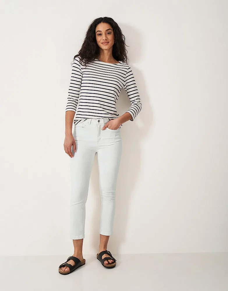 Crew Clothing - Cropped Jeans - White