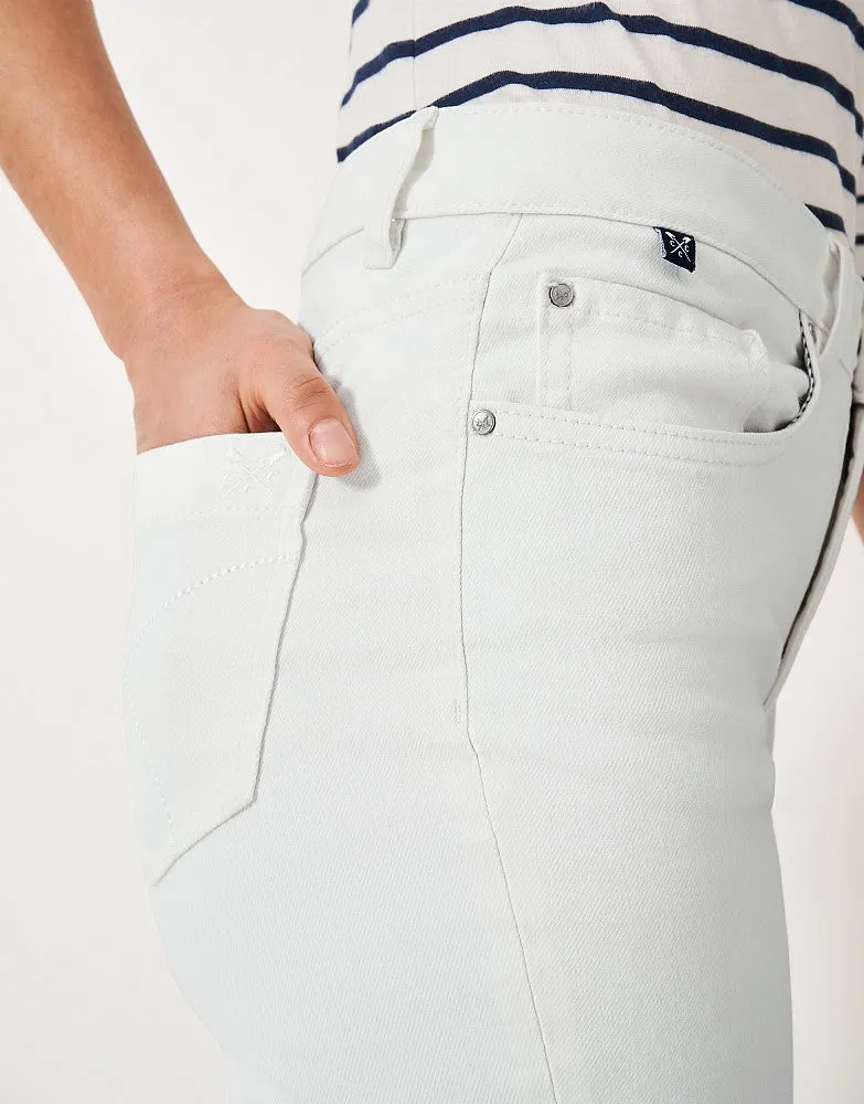 Crew Clothing - Cropped Jeans - White