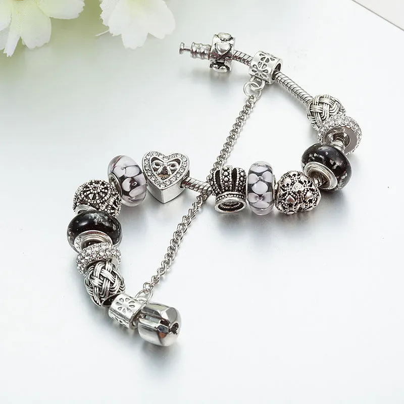 Crystal Enamel Beads Charm Beads Bracelet