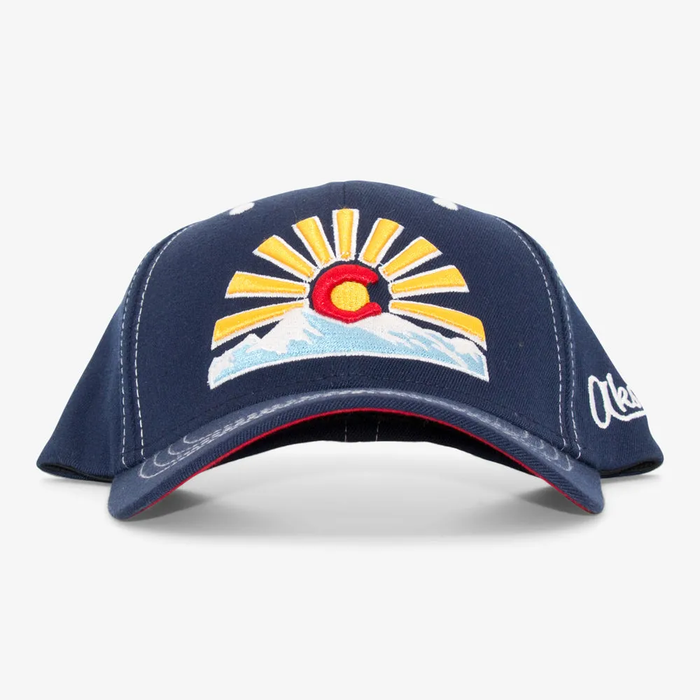 Curved Colorado Sunset Full Flex Hat