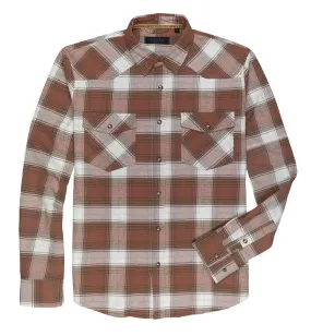 'Dakota Grizzly' Men's Dutton Stretch Flannel Snap Front - Cedar