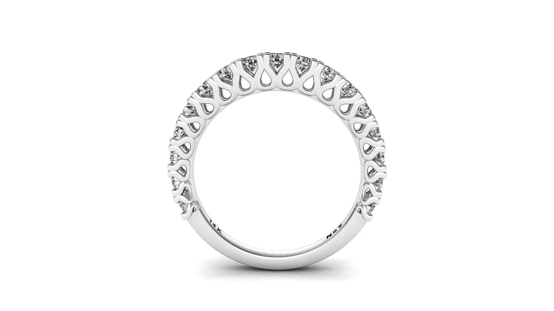 Diamond Band 0.93 ct tw Round-Cut 14K Gold BAN132