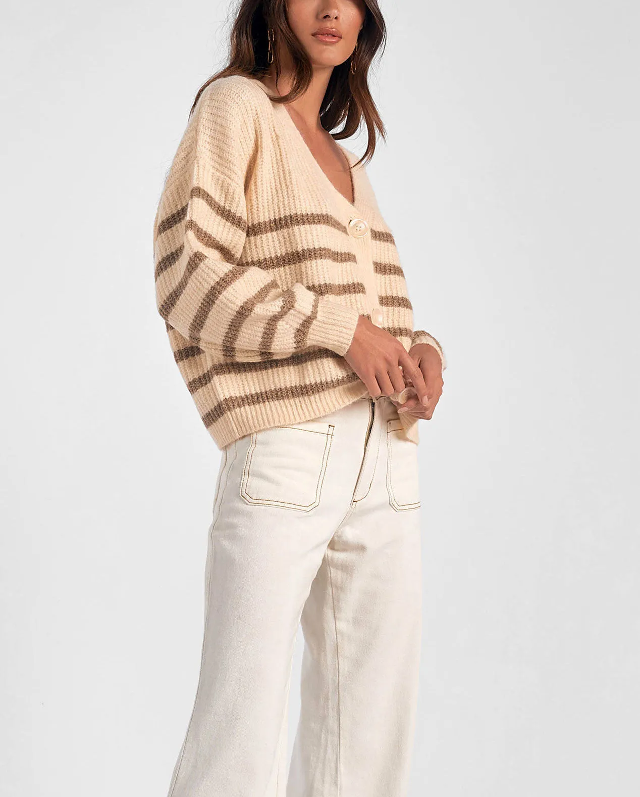 Elan Stripe Cardigan