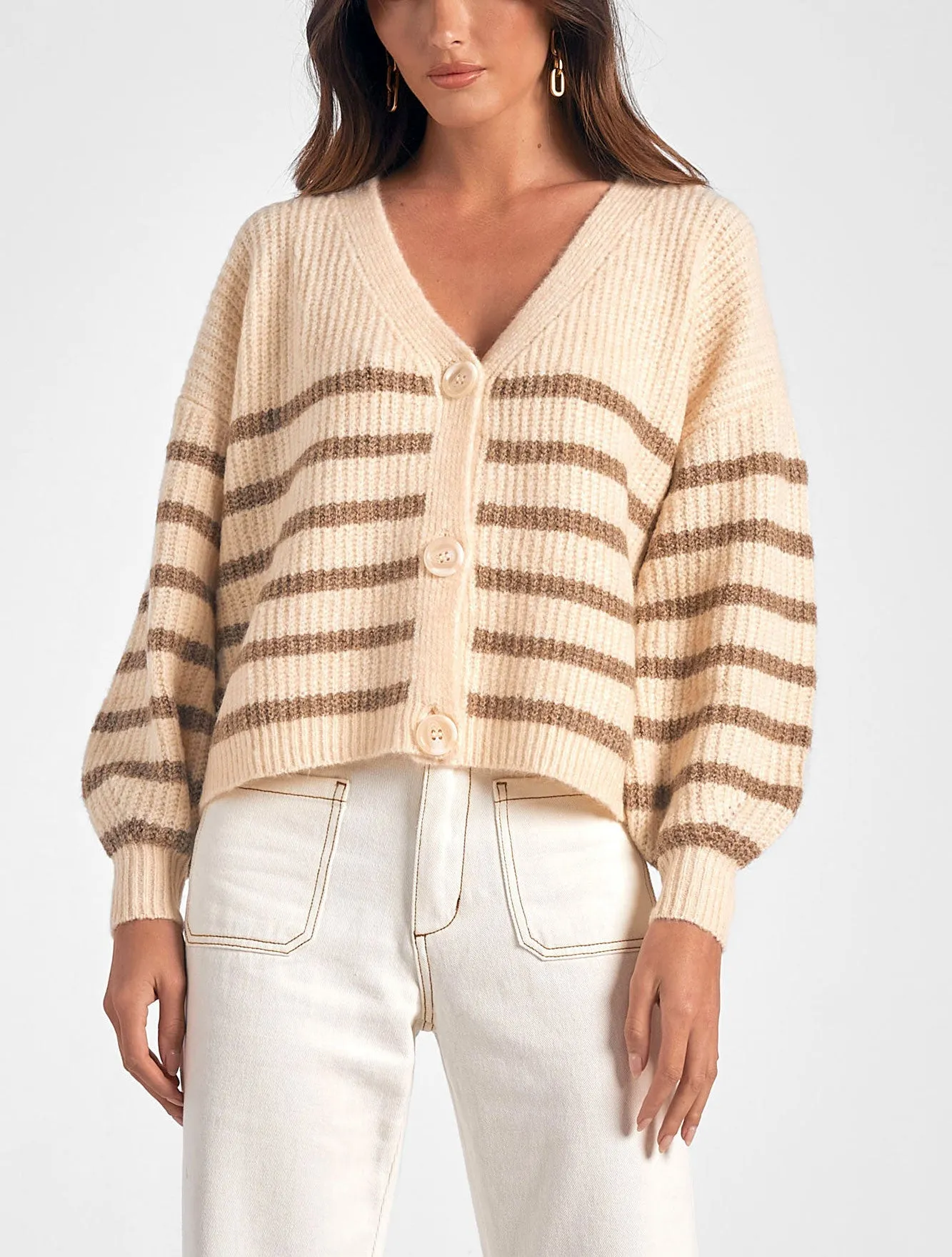 Elan Stripe Cardigan