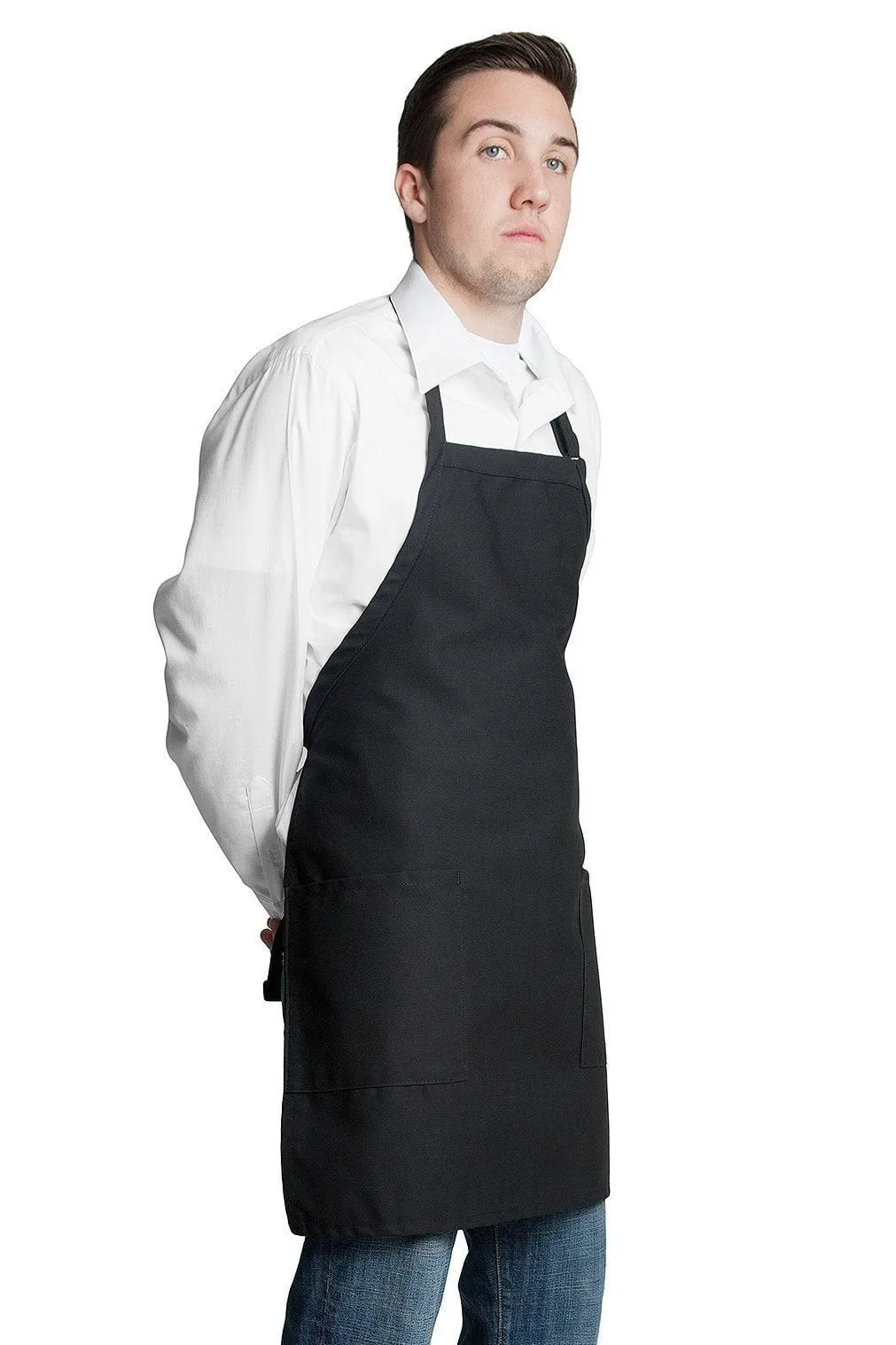 Fiumara Apparel Bib Apron w/ 2 Pockets 30L x 24W