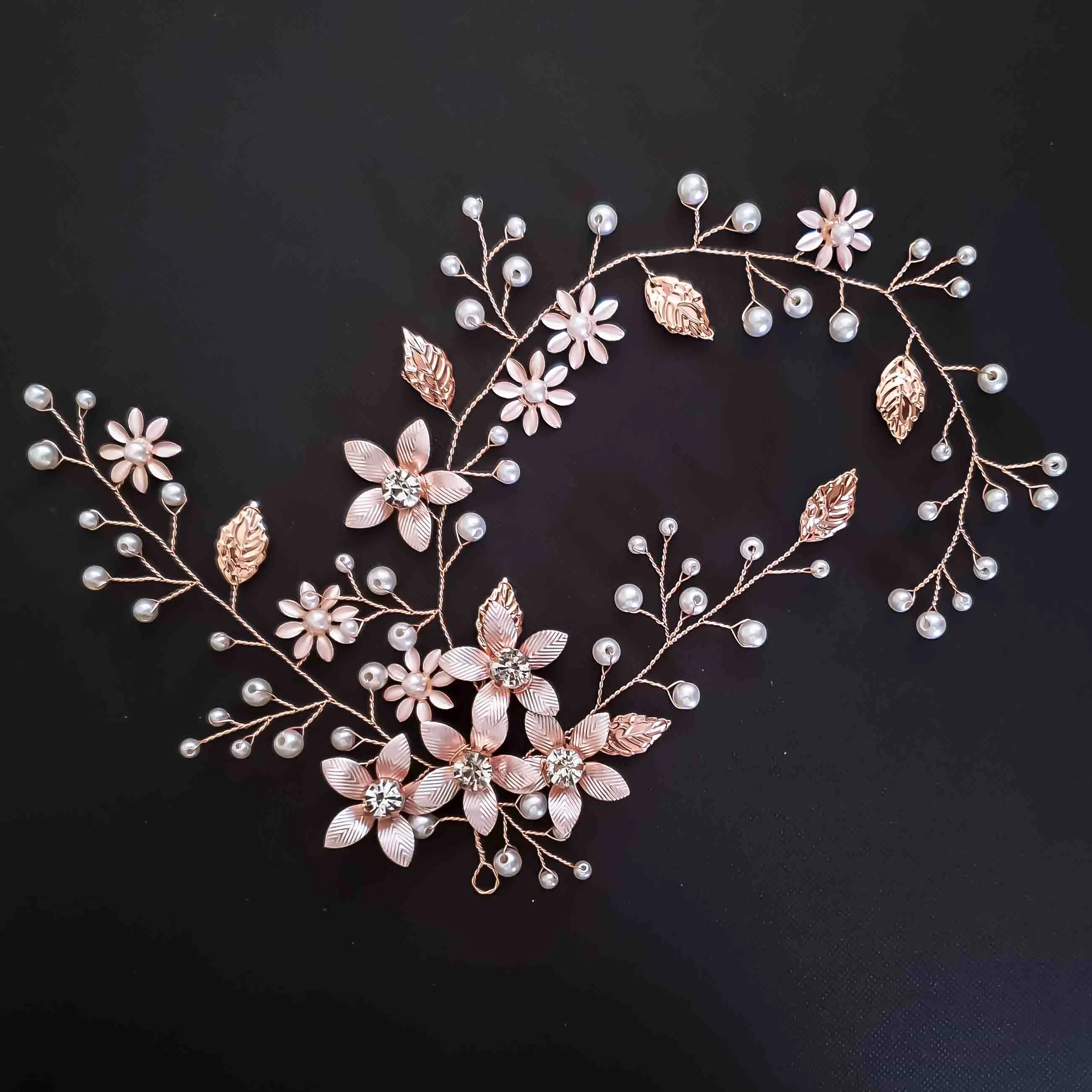 Floral Bridal Hairpiece-Bree