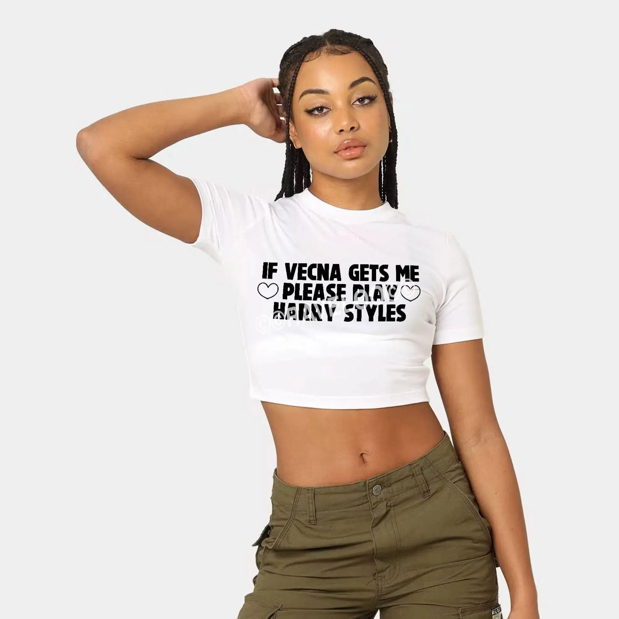 Harry's Houswife Tee, Harrys House Organic Crop Top, Baby tee , Y2K style