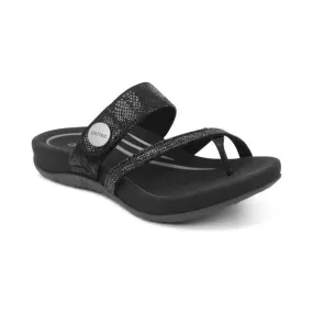 Izzy Adjustable Slide - Black Sparkle