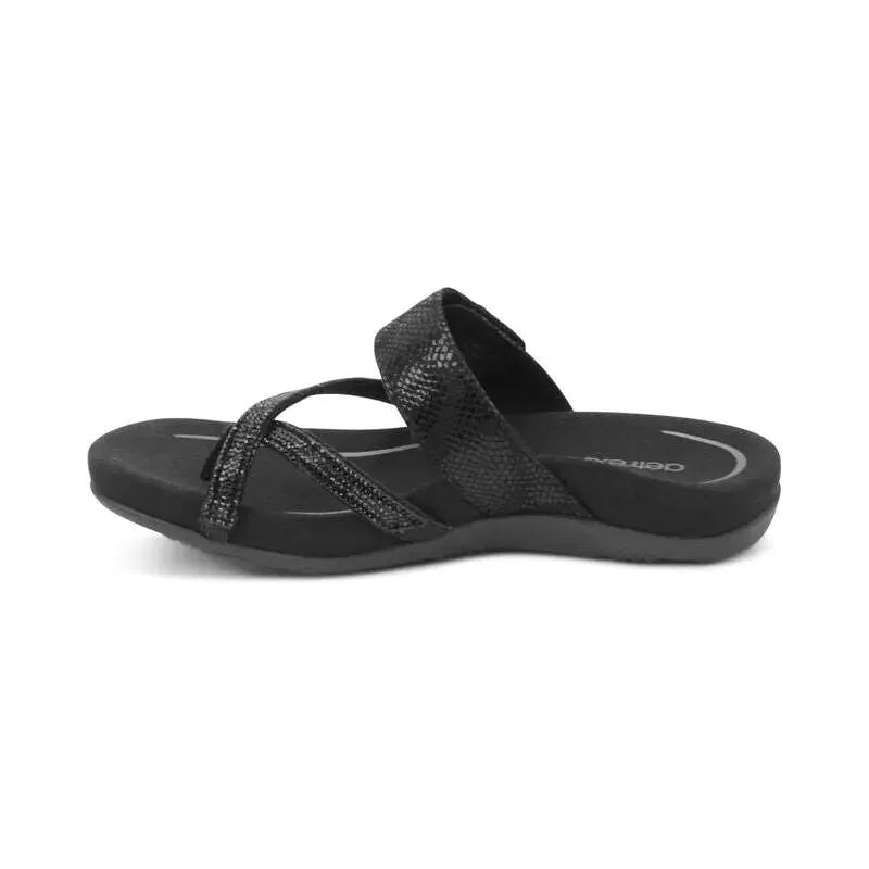 Izzy Adjustable Slide - Black Sparkle