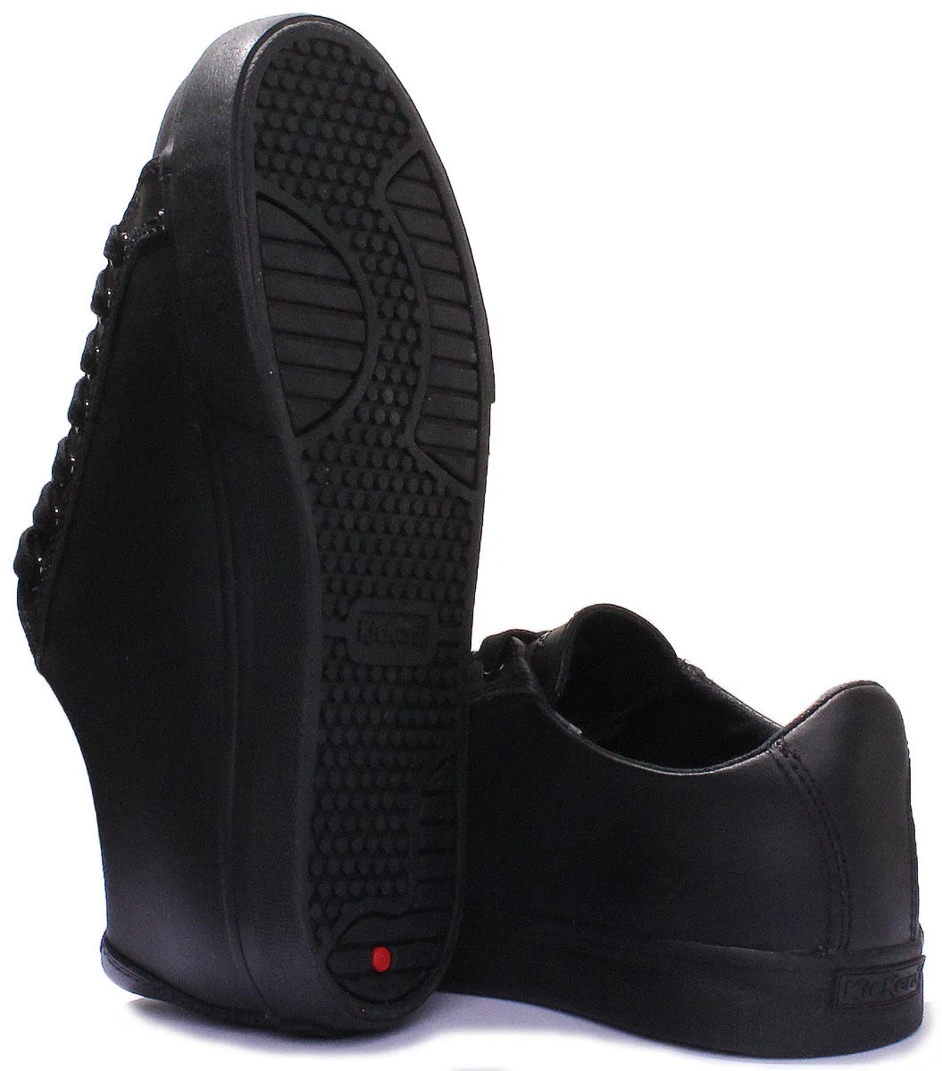 Kickers Tovni Lacer Leather In Black in Adults UK Size 6.5 - 12