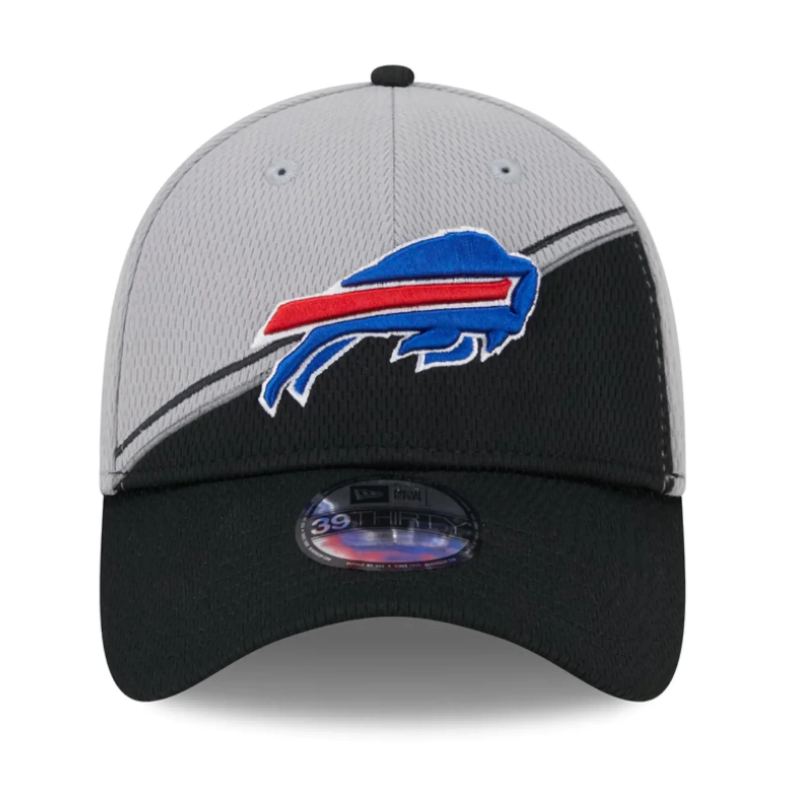 Kids New Era Bills Gray/Black 2023 Sideline 39THIRTY Hat