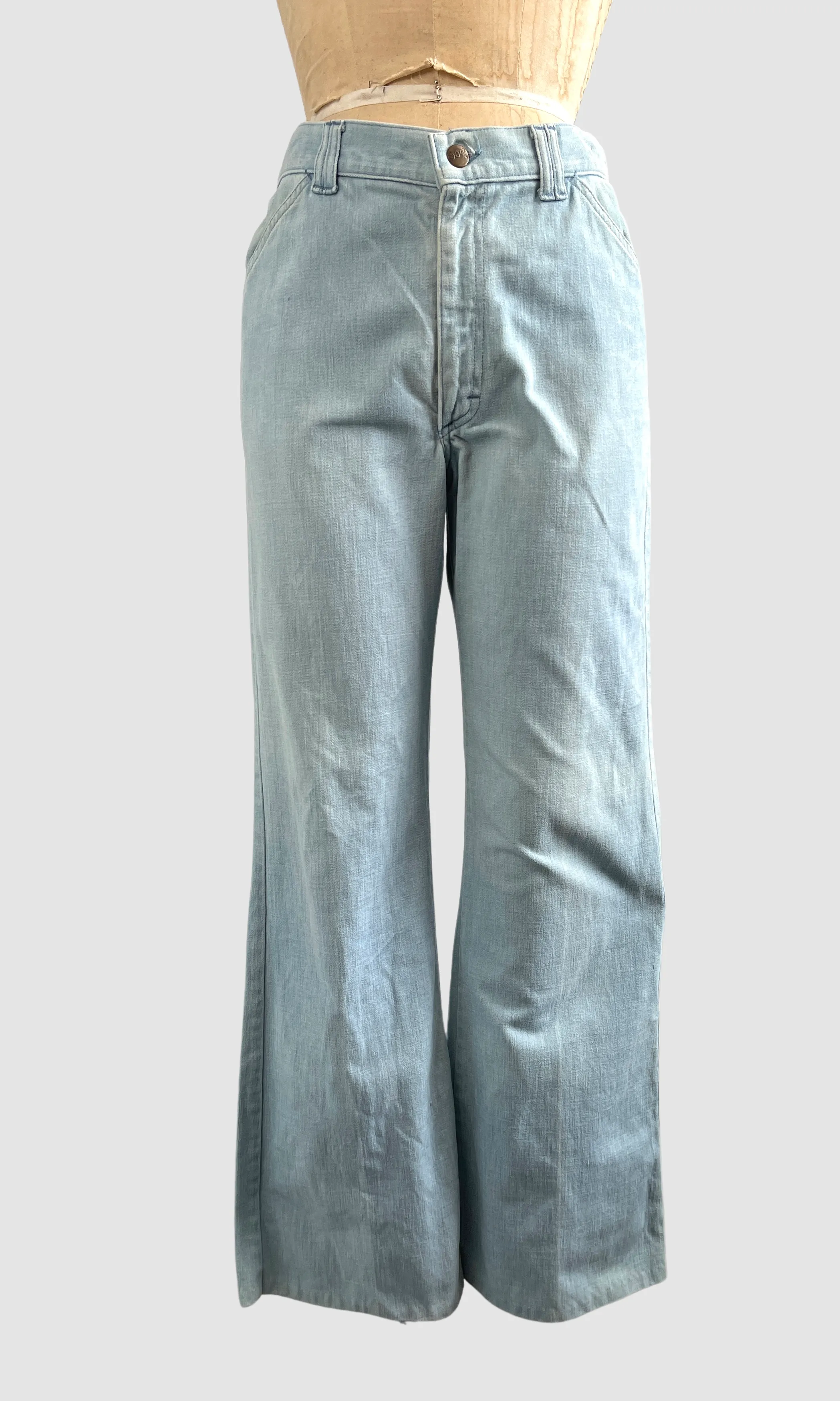 LEE 70s Light Wash Denim Flare Leg Jeans, Mens Waist 33