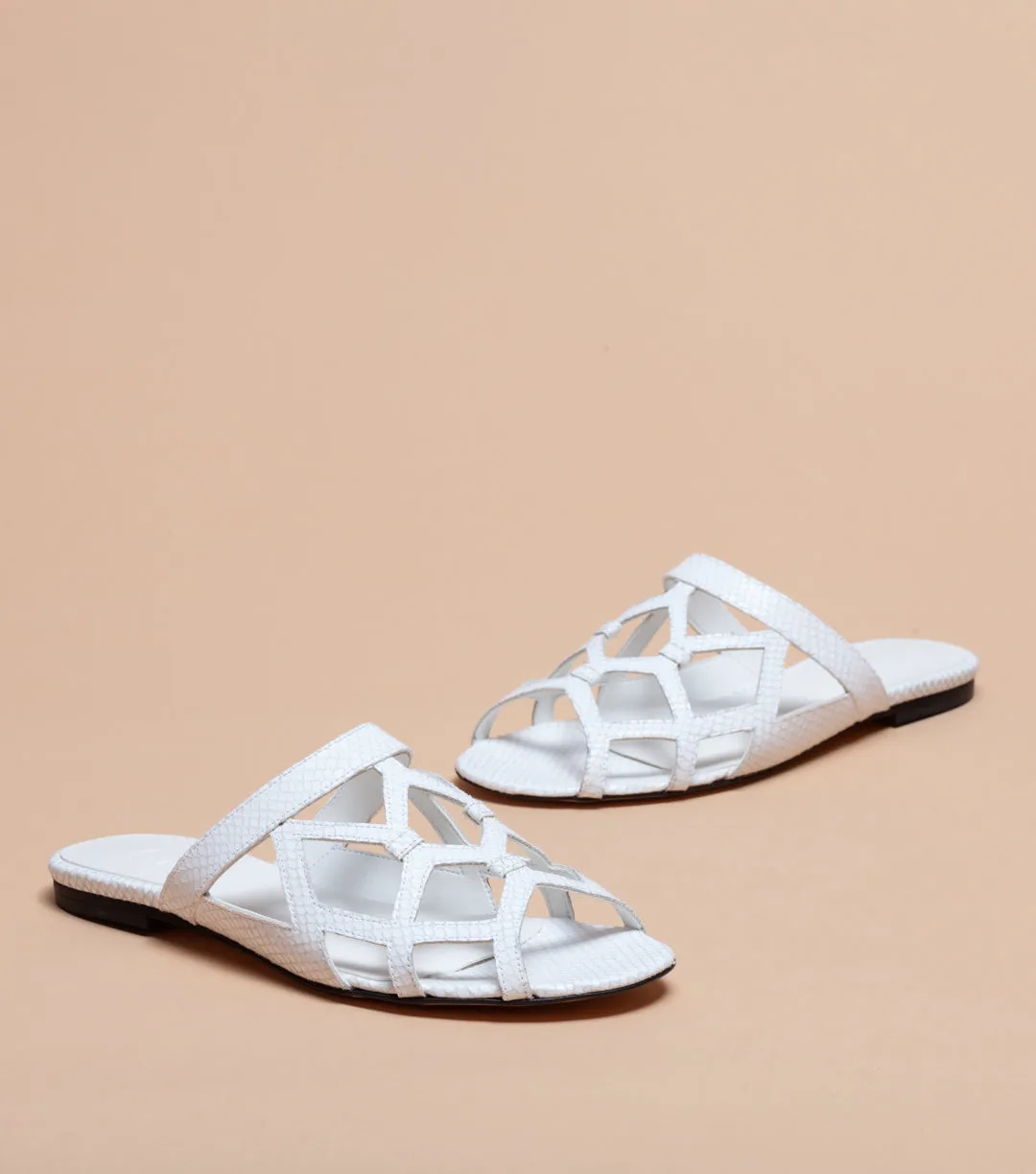 Leela Sandals in White