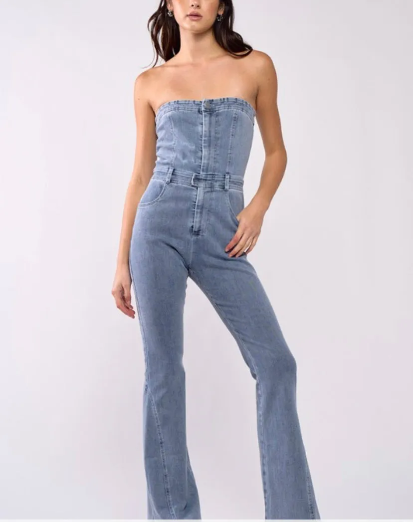 London denim jumpsuit