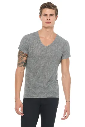 Men's Novelty Texture V-neck