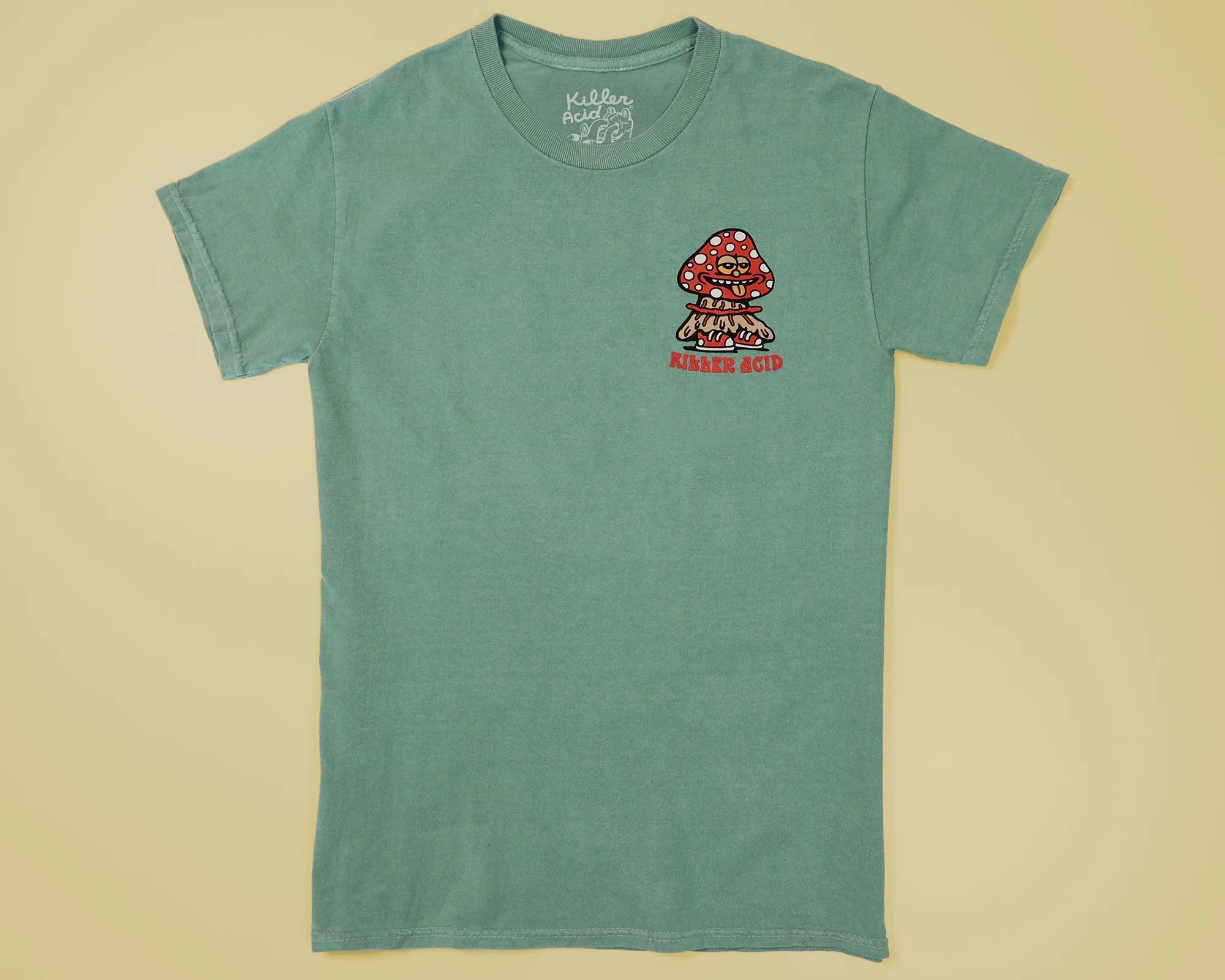 Mushroom Friends Camp Green T-Shirt